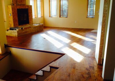 Hardwood floor installation, example 13. Handcrafted Floors, LLC Colorado Springs, CO.