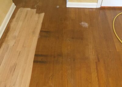 Hardwood floor installation, example 7. Handcrafted Floors, LLC Colorado Springs, CO.