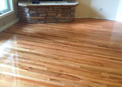 Hardwood floor installation, example 2. Handcrafted Floors, LLC Colorado Springs, CO.